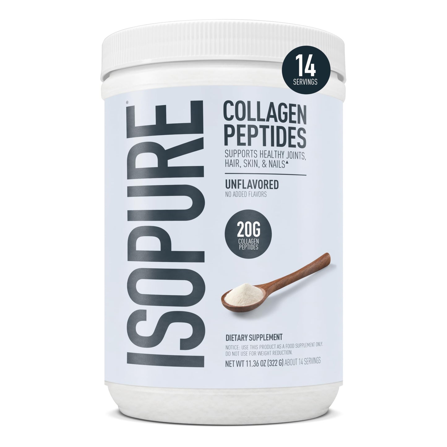 NB ISOPURE COLLAGEN PEPTIDES 322GRS UNFLAVORED
