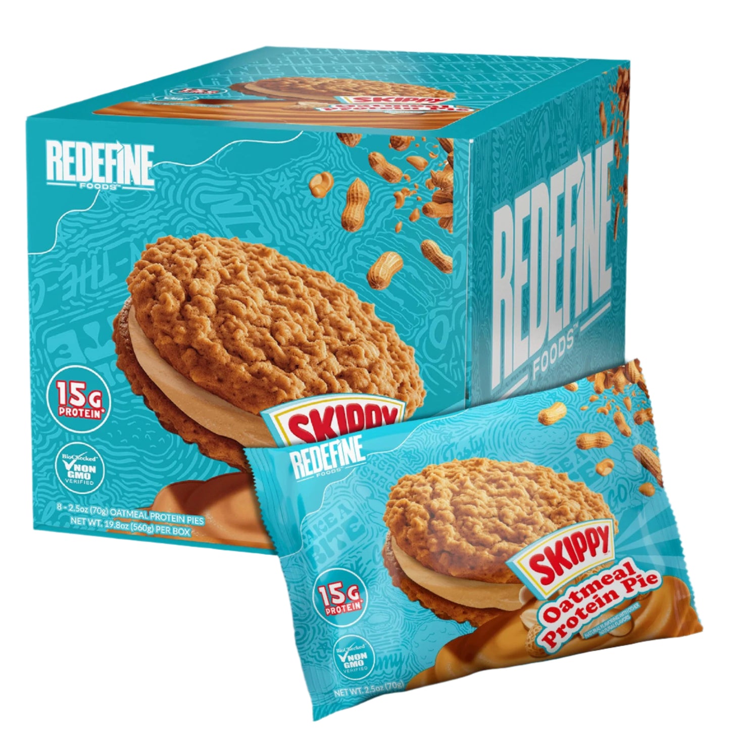 REDEFINE OATMEAL PROTEIN PIE 8 CT BOX