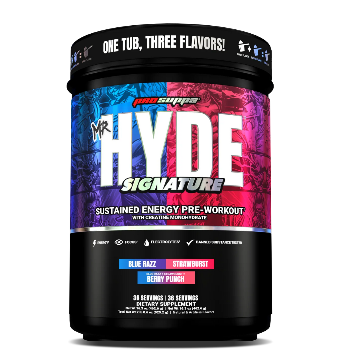 MR HYDE SIGNATURE 72 SERV DUAL FLAVOR BLUE RAZ & STRAWBERRY