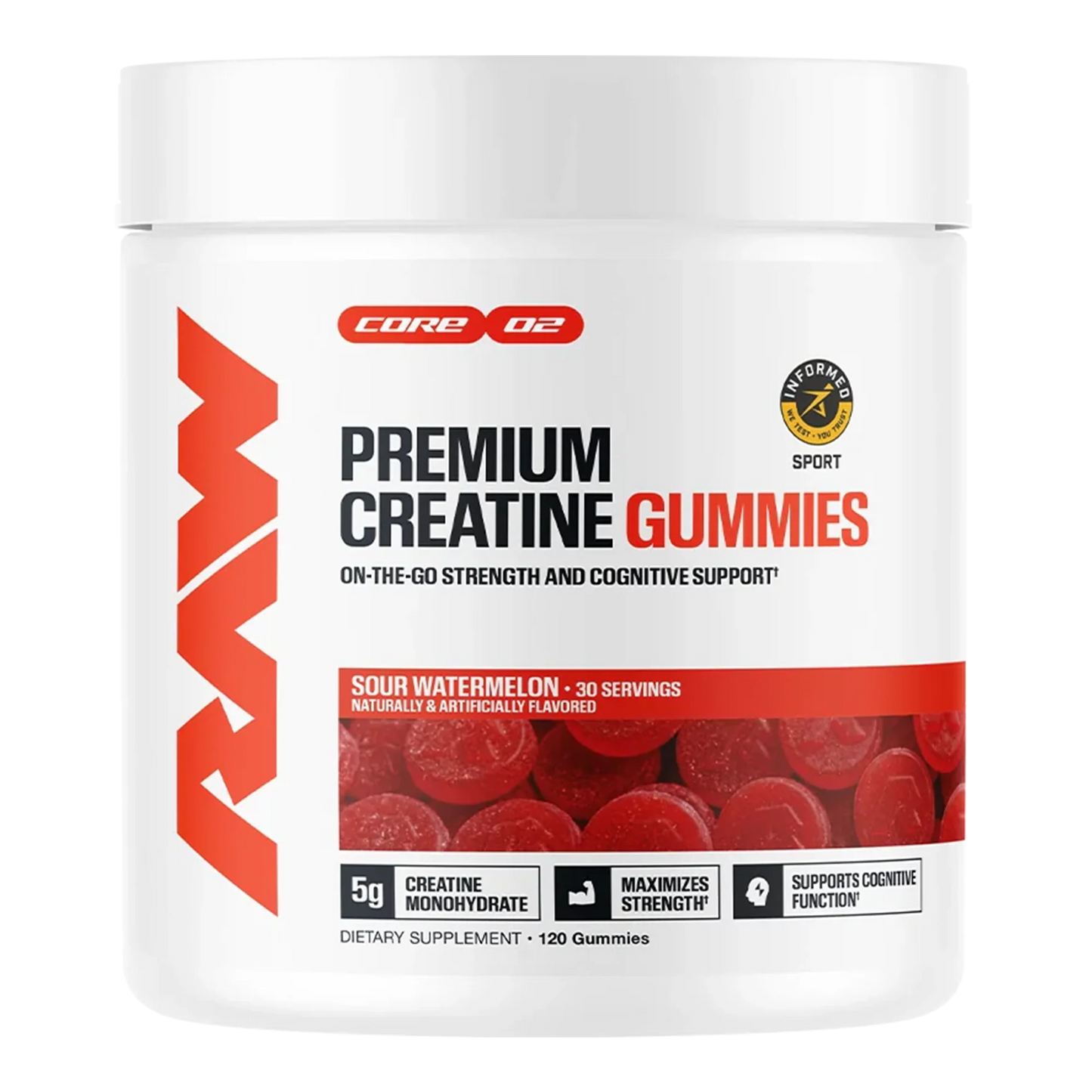 RAW CREATINE GUMMIES 30 SERV