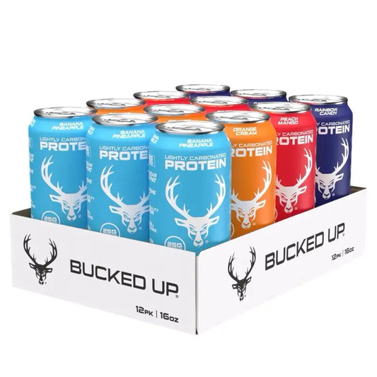 BUCKED UP LIGHTLY CARBONATED PROTEIN 16 OZ 12 PK