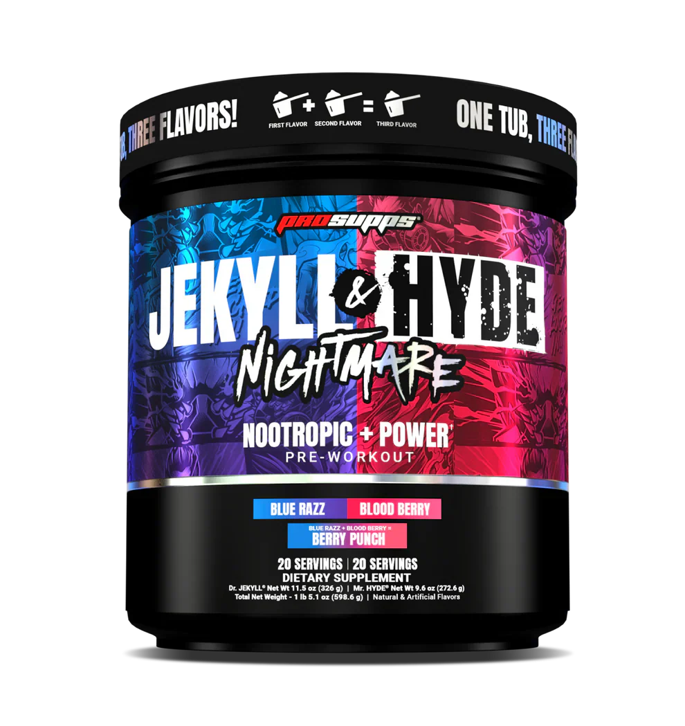 PROSUPPS DR JEKYLL & MR HYDE NIGHTMARE PWO 40 SERV BLUE RAZ + BLOODY BERRY