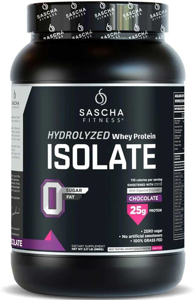 SASCHA FITNESS HYDROLYZED WHEY PROTEIN ISOLATE 2.11 LBS