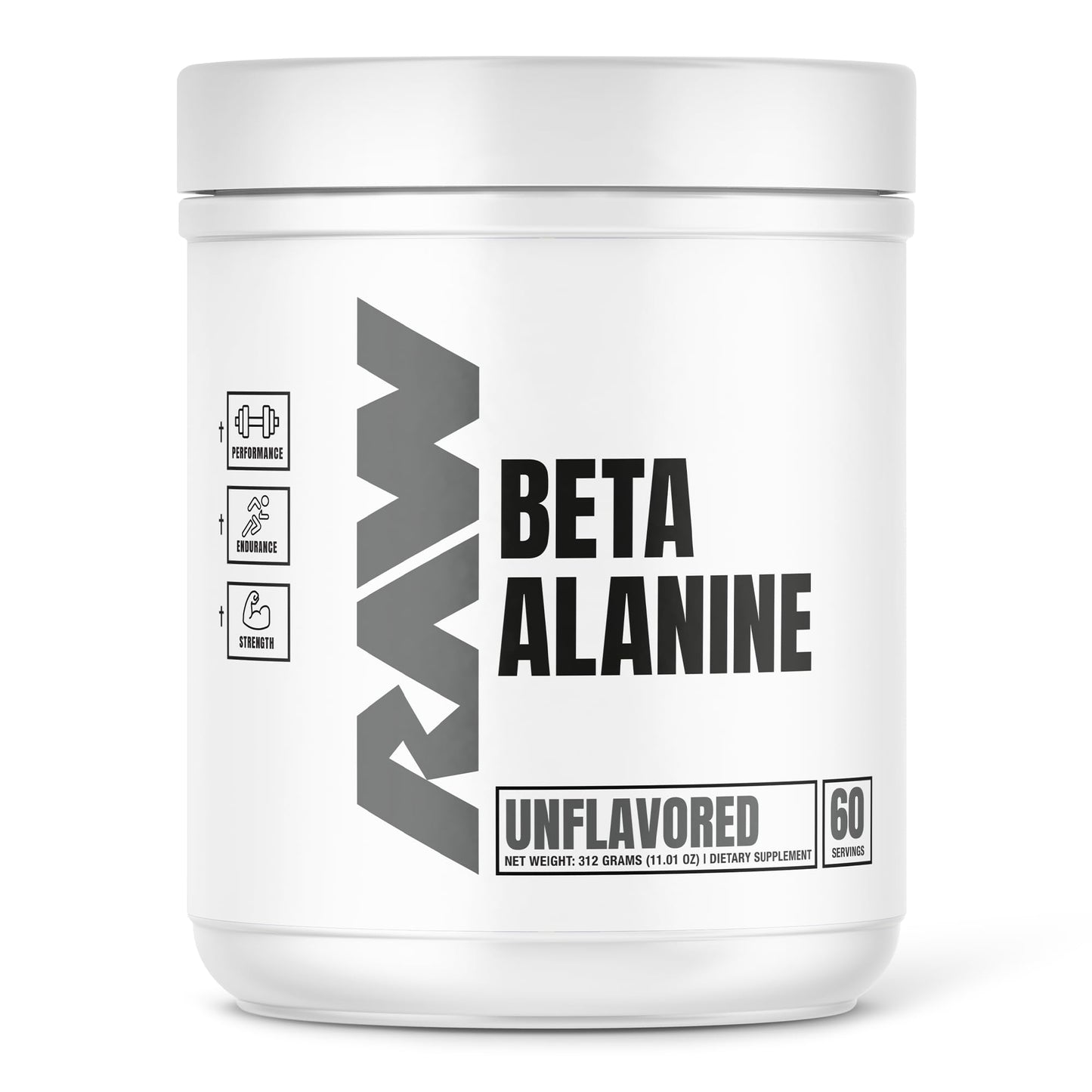 RAW BETA ALANINE UNFLAVORED 60 SERV