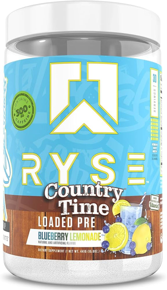 RYSE LOADED PRE 3O SERV COUNTRY TIME BLUEBERRY LEMONADE
