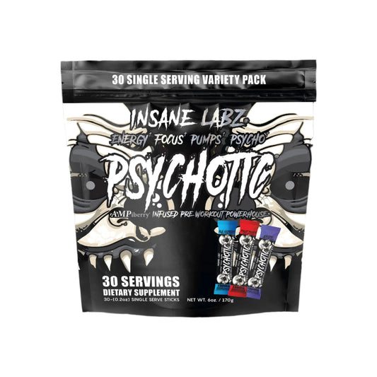 PSYCHOTIC BLACK VARIETY BAG 30 STICKS