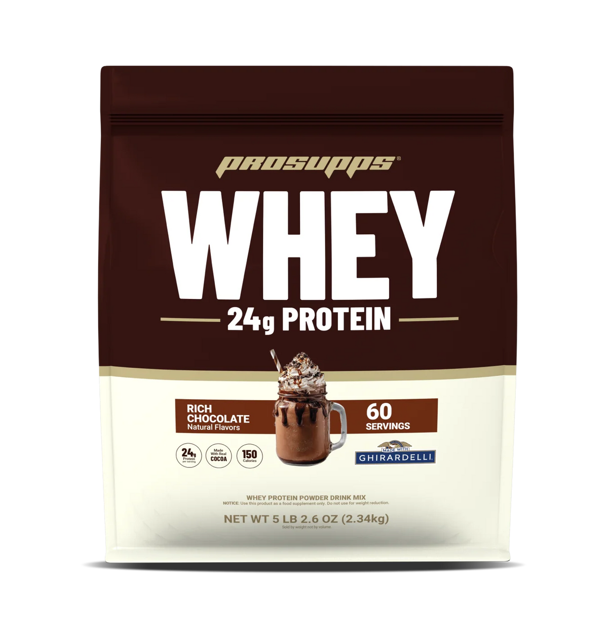 PROSUPPS WHEY PROTEIN 5 GHIRARDELLI LBS