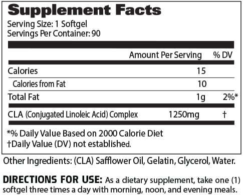 CLA 1250 - 90 capsulas