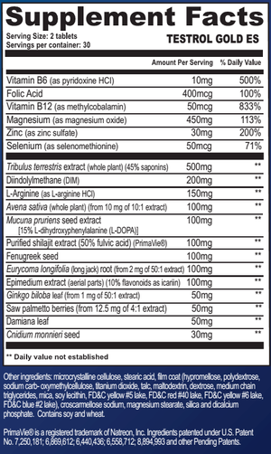 Testrol Gold 60 tabletas